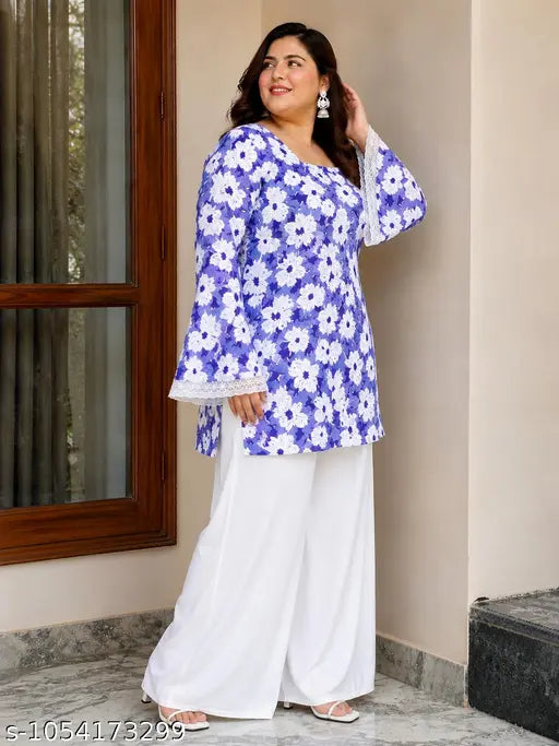 Short Kurti Lavender Daily Wear for Girls and Women | Casual Wear Short Kurti