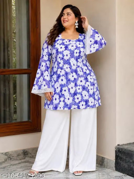 Short Kurti Lavender Daily Wear for Girls and Women | Casual Wear Short Kurti