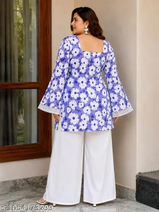 Short Kurti Lavender Daily Wear for Girls and Women | Casual Wear Short Kurti